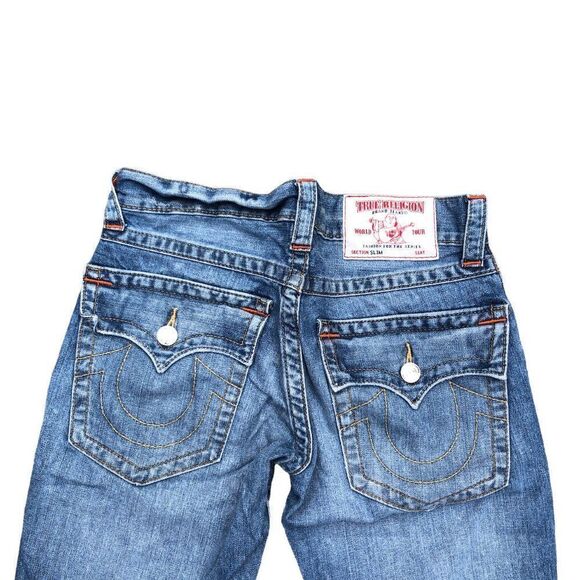 True Religion Jeans Size 29 SLIM Blue - Picture 2 of 7